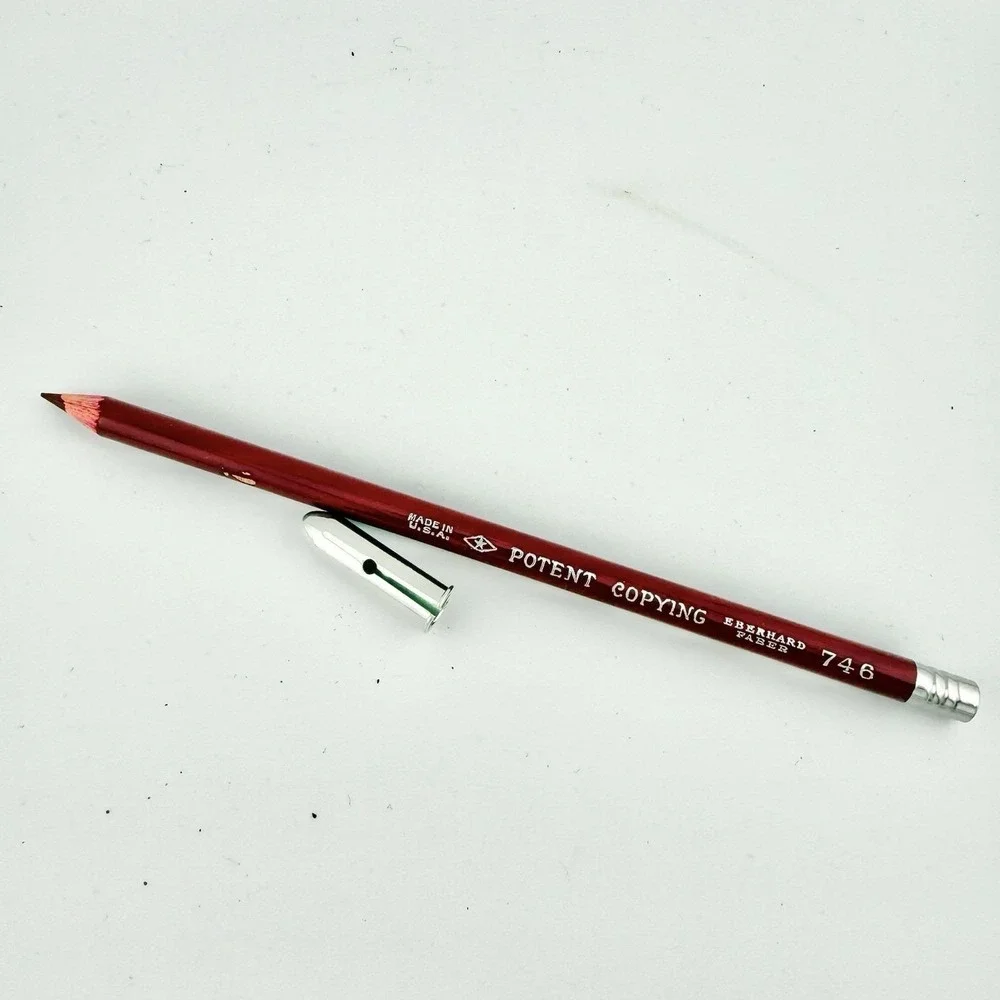 Vintage Eberhard‎ Faber Potent Copying Pencil 746 Red Hectograph NEW + Cap